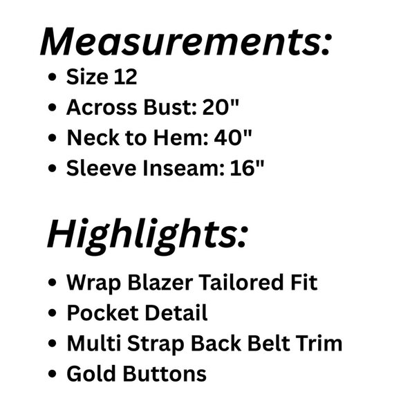 Lois Snyder Dani Max Tuxedo Blazer Dress: Tailored Classic Style, Size 12 - Picture 6 of 7